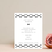 "Beau tied" - Reception Cards in Tuxedo by Gwen Bedat - Front