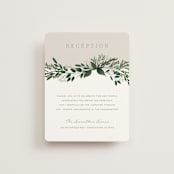 "Watermark" - Reception Cards in Cypress by Kaydi Bishop - Front