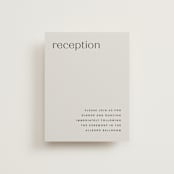 "Align" - Reception Cards in Linen by JoAnn Jinks - Front