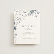 "Violet Cascade" - Reception Cards in Violet by Nicoletta Savod - Front