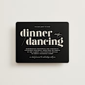 "Big Date" - Reception Cards in Ivory by Anastasia Makarova - Front