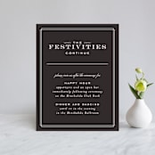 "Simply Framed" - Reception Cards in Blush by Maddy Hague - Front