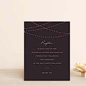 "Lavish" - Reception Cards in Chalkboard by Design Lotus - Front