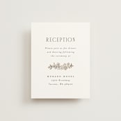 "Daphne" - Reception Cards in Sepia by Itsy Belle Studio - Front