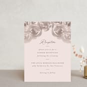 "set in stone" - Reception Cards in Dusty Rose by Mansi Verma - Front