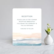 "Sea and Sand" - Reception Cards in Cortez by Jenny Partrite - Front