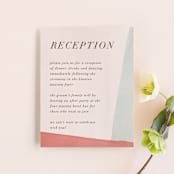 "Eleanor" - Reception Cards in Rose by Creative Parasol - Front