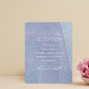 "Alchemy" - Reception Cards in Deep Sea by Olivia Raufman - Front