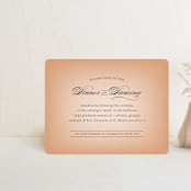 "Big City - Atlanta" - Reception Cards in Georgia Peach by Hooray Creative - Front