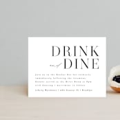 "Bold Modernist" - Reception Cards in Ink by Kristie Kern - Front