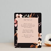 "Silky Way" - Reception Cards in Midnight by Petra Kern - Front