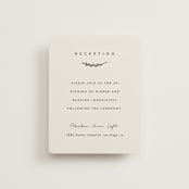 "Connect" - Reception Cards in Almond by Brianne Larsen - Front