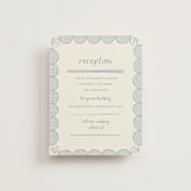"Florence" - Reception Cards in Sky by Kelly Watkins - Front