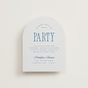 "Riviera" - Reception Cards in Ocean by Kelly Schmidt - Front