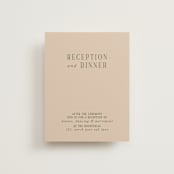 "Fero" - Reception Cards in Blush by Pati Cascino - Front
