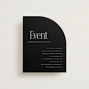 "Modern Space" - Reception Cards in Cloud by Ashlee Townsend - Front