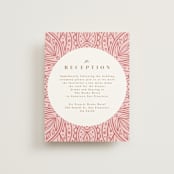 "AMAYA" - Reception Cards in Blush by Kanika Mathur - Front