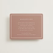 "Lennox" - Reception Cards in Harvest by Kristie Kern - Front