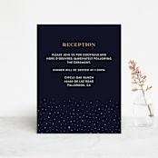 "Magical Day" - Reception Cards in Navy by katrina gem - Front