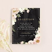 "Forever" - Reception Cards in Blush by Susan Moyal - Front