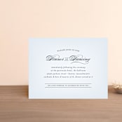 "Big City - Boston" - Reception Cards in Pale blue by Hooray Creative - Front