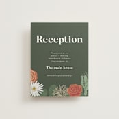 "boho desert" - Reception Cards in Sand by Cass Loh - Front