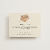 "leaf contour" - Reception Cards in Natural by Susan Zinader - Front