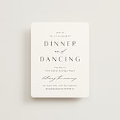"Margot" - Reception Cards in Midnight by Lauren Chism - Front