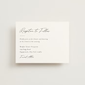 "Macaron" - Reception Cards in Snow by Nicoletta Savod - Front