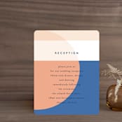 "Color Arch" - Reception Cards in Aquatic by Baumbirdy - Front