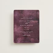 "iliya" - Reception Cards in Bordeaux by Itsy Belle Studio - Front