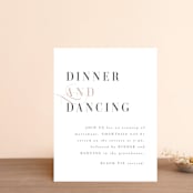 "Foundry" - Reception Cards in Rose Quartz by Kristie Kern - Front
