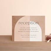 "Arches" - Reception Cards in Terracotta by Kelly Schmidt - Front