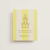 "Campania" - Reception Cards in Limone by Megan Davis - Front