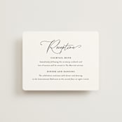 "Kindly Join Us" - Reception Cards in Pearl by Laura Hamm - Front