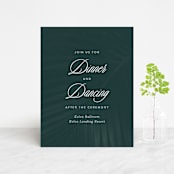 "Palm Layers" - Reception Cards in Palm Frond by Jill Means - Front
