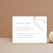 "Denali" - Reception Cards in Linen by Carly Reed Walker - Front