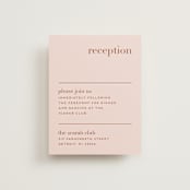 "Mod Initials" - Reception Cards in Rust by Genna Blackburn - Front