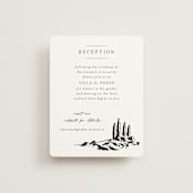 "Countryside Villa" - Reception Cards in Noir by Shiny Penny Studio - Front