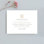 "Valencay" - Reception Cards in Silk by chocomocacino - Front