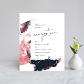"living coral" - Reception Cards in Coral by Phrosné Barwood - Front