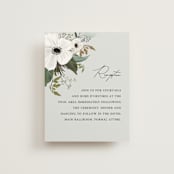 "Inverness" - Reception Cards in Pistachio by Nicole Whiddon - Front