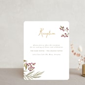 "Summer Love" - Reception Cards in Sunflower by Wildfield Paper Co - Front