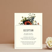 "Vintage Garden Invite" - Reception Cards in Vintage Beige by Alisa Wismer - Front