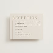 "Left Stack" - Reception Cards in Vanilla by Alethea and Ruth - Front
