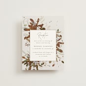 "Fall Flurry" - Reception Cards in Fall by Grace Kreinbrink - Front
