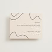 "Wavy" - Reception Cards in Jet by Jen Owens - Front