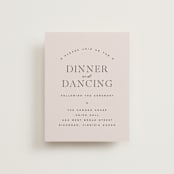 "Coco" - Reception Cards in Linen by Carly Reed Walker - Front