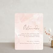 "dawning" - Reception Cards in Sunrise by Jennifer Wick - Front