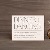 "Landscape" - Reception Cards in Champagne by Kelly Schmidt - Front